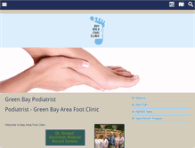 Tablet Screenshot of bayareafootclinic.com